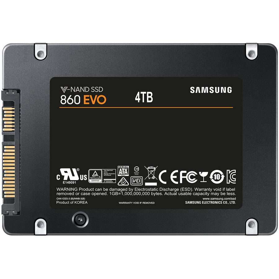 Samsung-IMSourcing 860 EVO MZ-76E4T0B/AM 4 TB Solid State Drive - 2.5 Internal - SATA (SATA/600)"