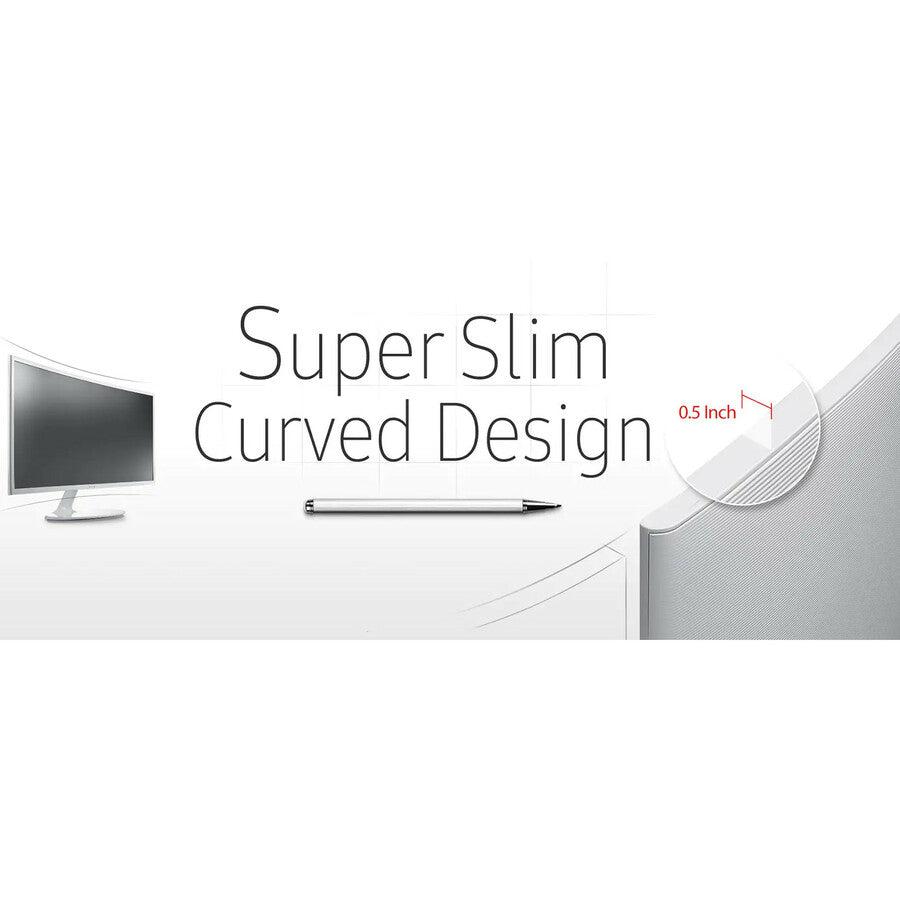 Samsung Lc27F391Fhnxza 27-Inch Curved Monitor (Super Slim Design),White Glossy