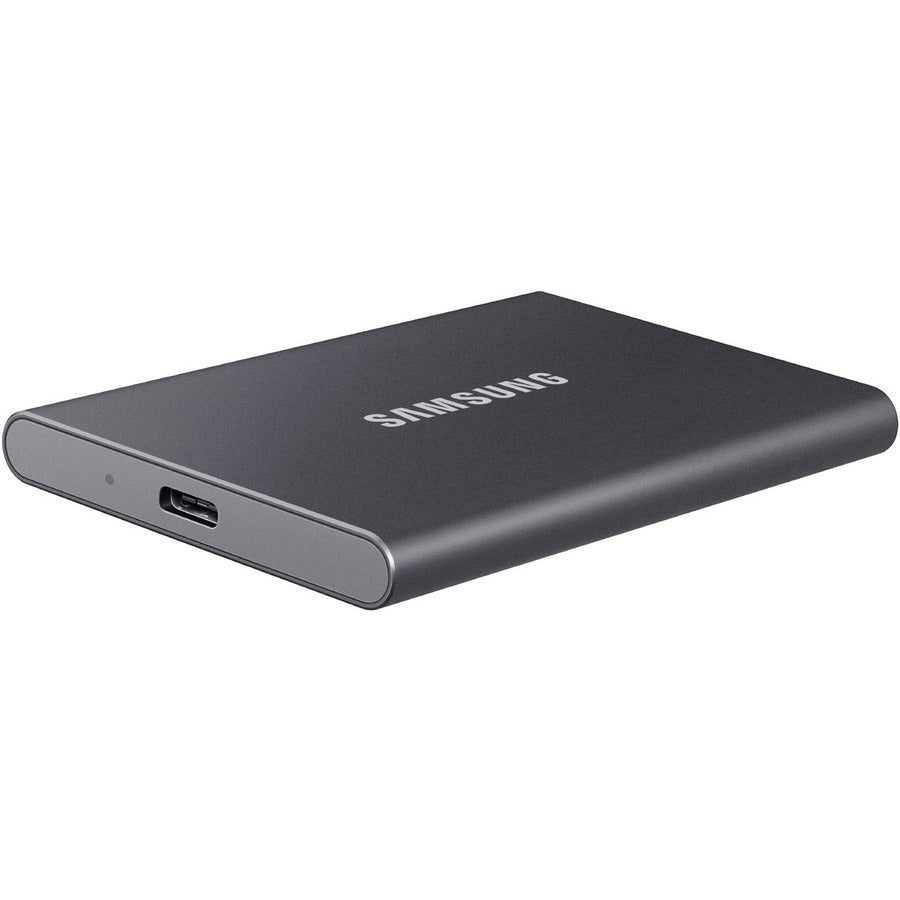 Samsung T7 MU-PC500T/AM 500 GB Portable Solid State Drive - External - PCI Express NVMe - Titan Gray