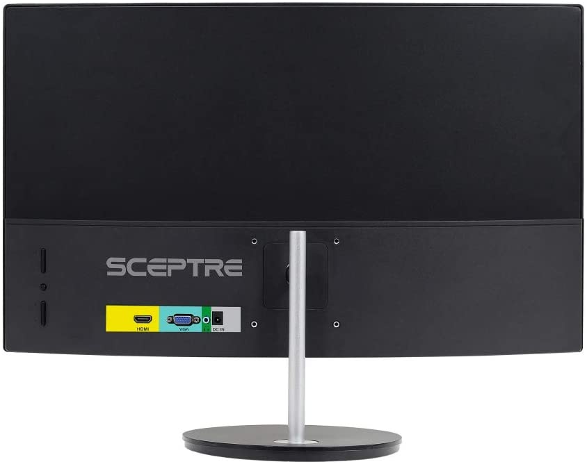 Sceptre Curved 27" 75Hz Led Monitor Hdmi Vga Build-In Speakers, Edge-Less Metal- Black (C275W-1920Rn)