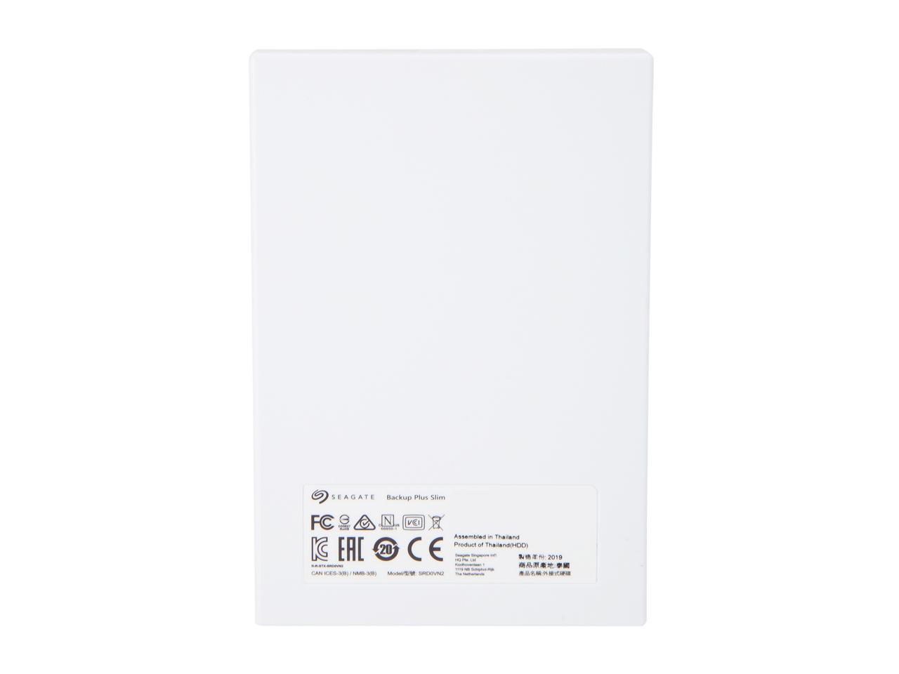 Seagate 1Tb Backup Plus Slim Portable External Hard Drive Usb 3.0 Sthn1000403 Red + 1Yr Mylio Create + 2Mo Adobe Cc Photography