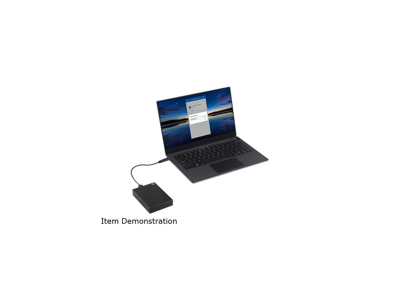 Seagate 1Tb One Touch Portable Hard Drive Usb 3.2 Gen 1 Model Stkb1000400 Black