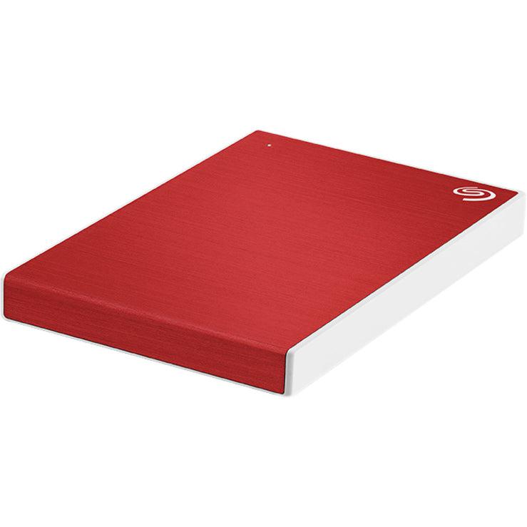 Seagate 1Tb Backup Plus Slim Portable External Hard Drive Usb 3.0 Sthn1000403 Red + 1Yr Mylio Create + 2Mo Adobe Cc Photography