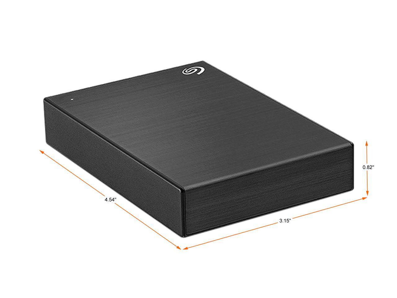 Seagate 4Tb One Touch Portable Hard Drive Usb 3.2 Gen 1 Model Stkc4000400 Black