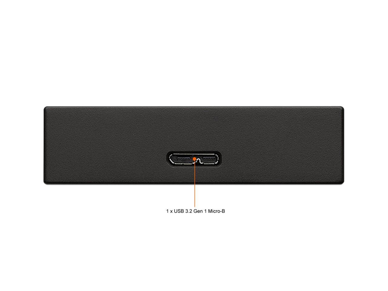 Seagate 4Tb One Touch Portable Hard Drive Usb 3.2 Gen 1 Model Stkc4000400 Black