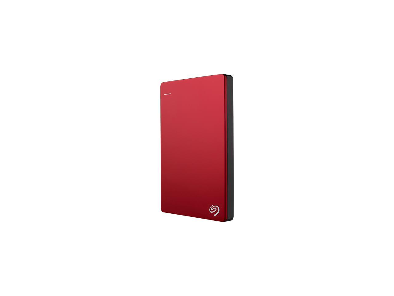 Seagate Backup Plus Slim 1Tb Usb 3.0 Portable External Hard Drive - Stdr1000103 (Red)