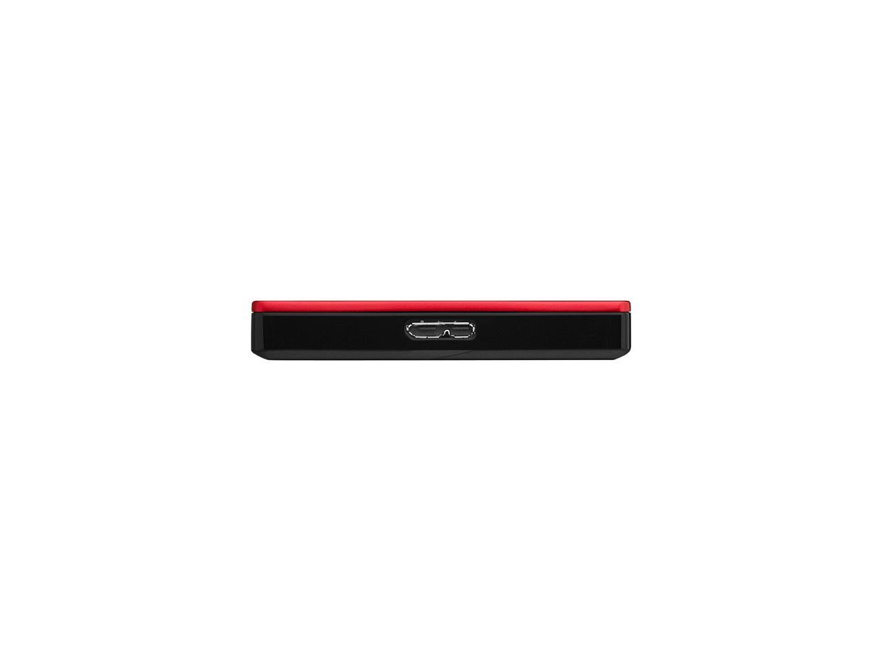 Seagate Backup Plus Slim 2Tb Usb 3.0 Portable External Hard Drive - Stdr2000103 (Red)