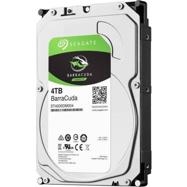 Seagate BarraCuda ST4000DM004 4 TB Hard Drive - 3.5 Internal - SATA (SATA/600)"