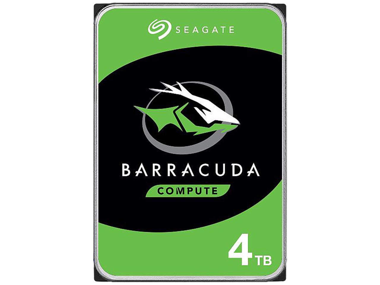 Seagate BarraCuda ST4000DM004 4 TB Hard Drive - 3.5 Internal - SATA (SATA/600)"