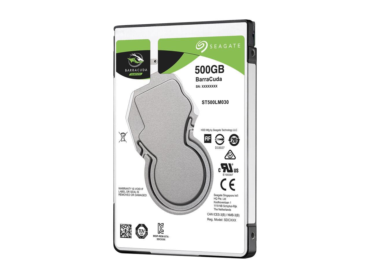 Seagate BarraCuda ST500LM030 500 GB Hard Drive - 2.5 Internal - SATA (SATA/600)"