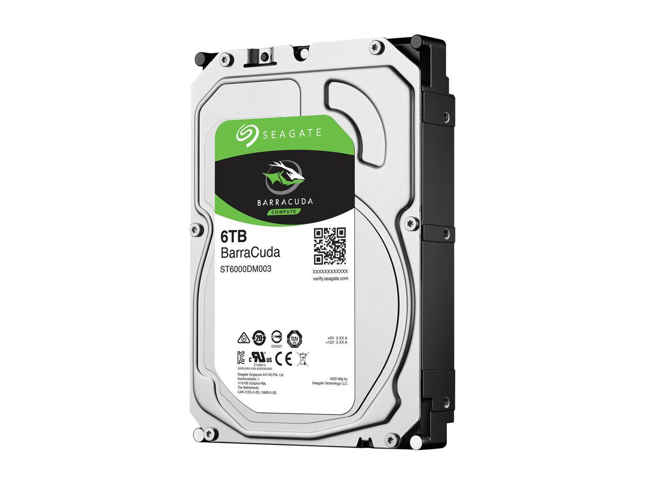 Seagate Barracuda St6000Dm003 6Tb 5400 Rpm 256Mb Cache Sata 6.0Gb/S 3.5" Internal Hard Drive Bare Drive
