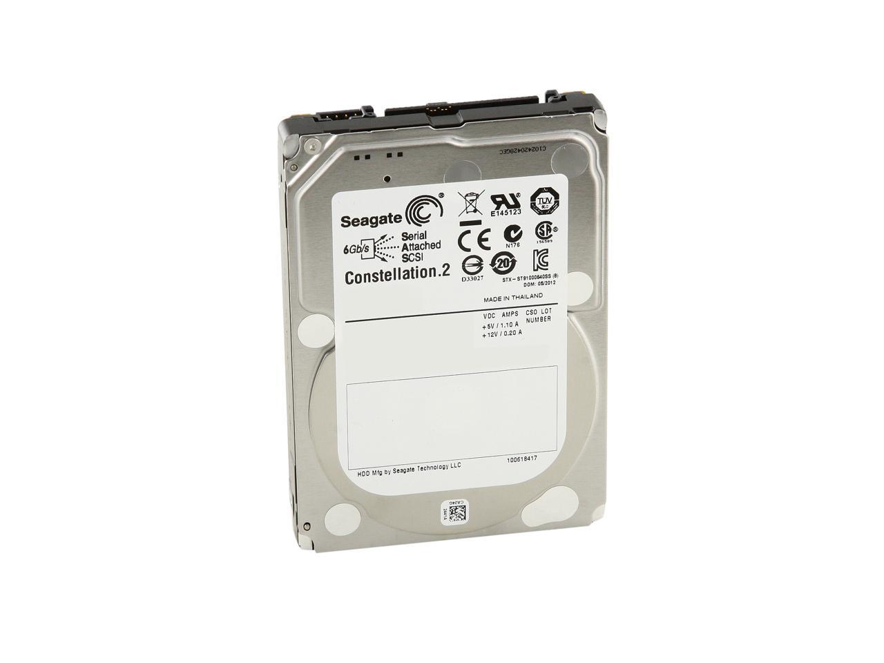 Seagate Constellation.2 St91000640Ss 1Tb 7200 Rpm 64Mb Cache Sas 6Gb/S 2.5" Internal Enterprise Hard Drive Bare Drive
