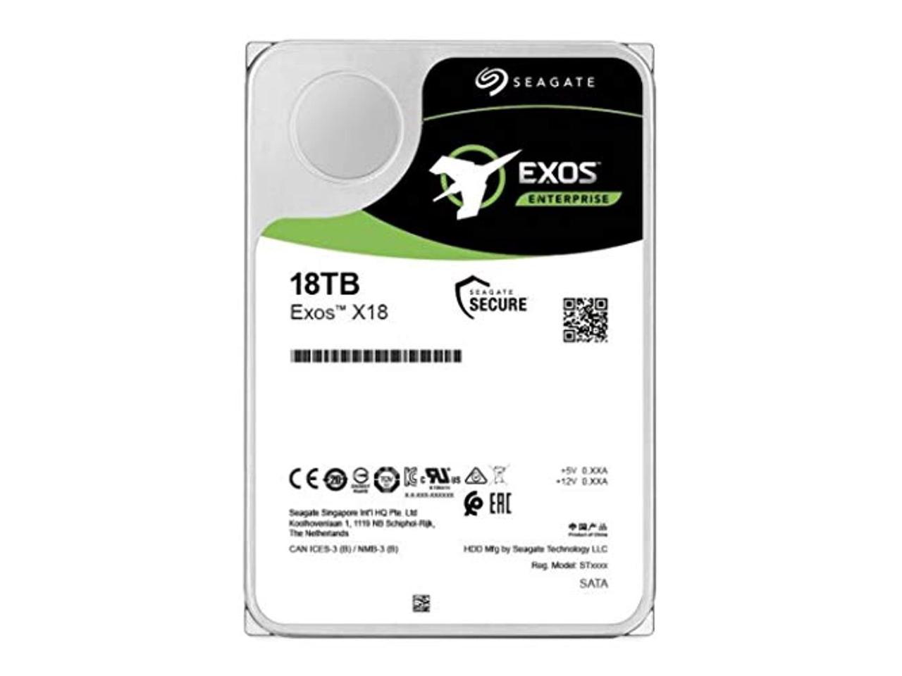 Seagate Exos X18 ST18000NM004J 18 TB Hard Drive - Internal - SAS (12Gb/s SAS)