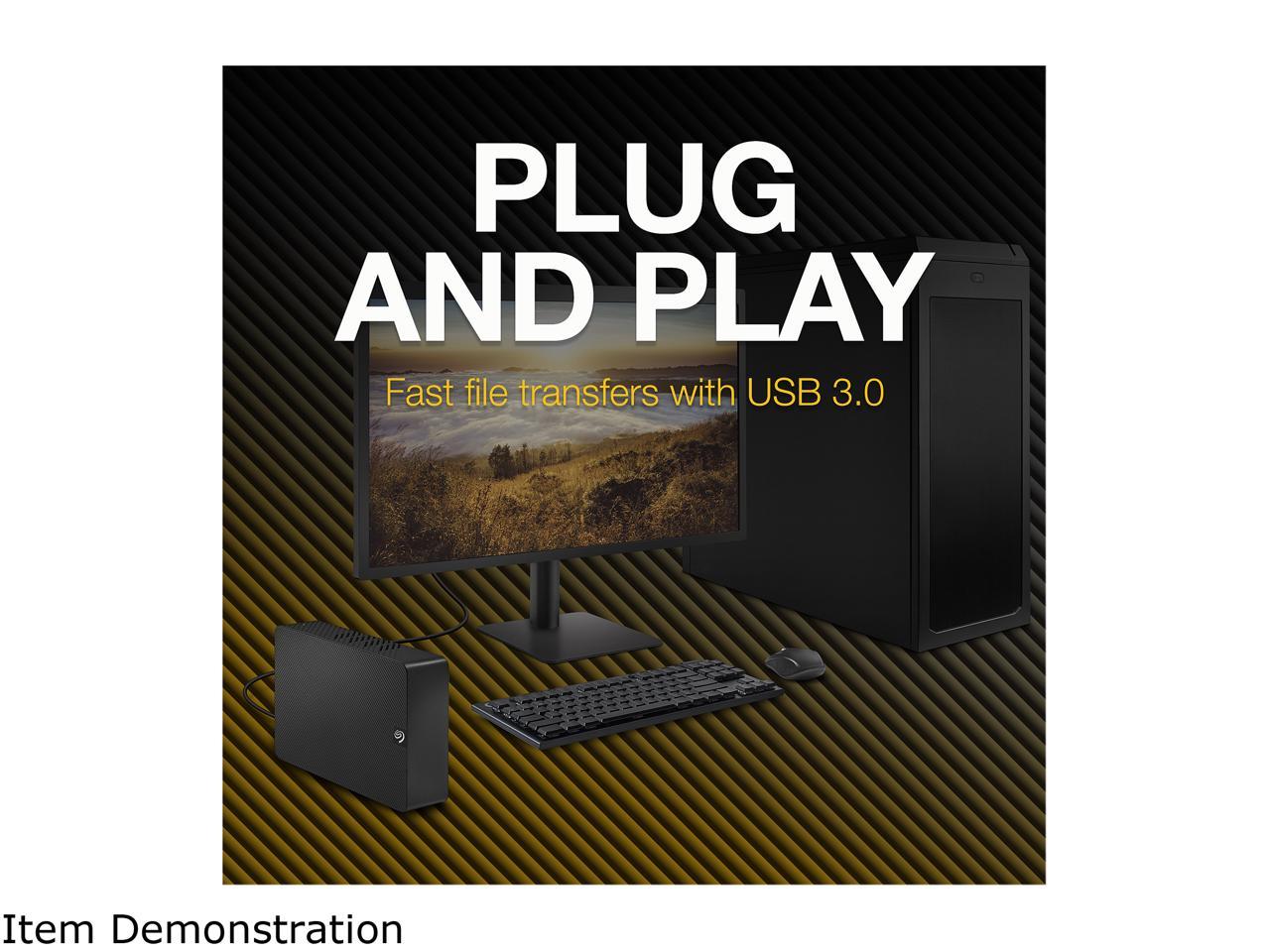 Seagate Expansion 14Tb External Hard Drive Hdd - Usb 3.0, With Rescue Data Recovery Services (Stkp14000400)