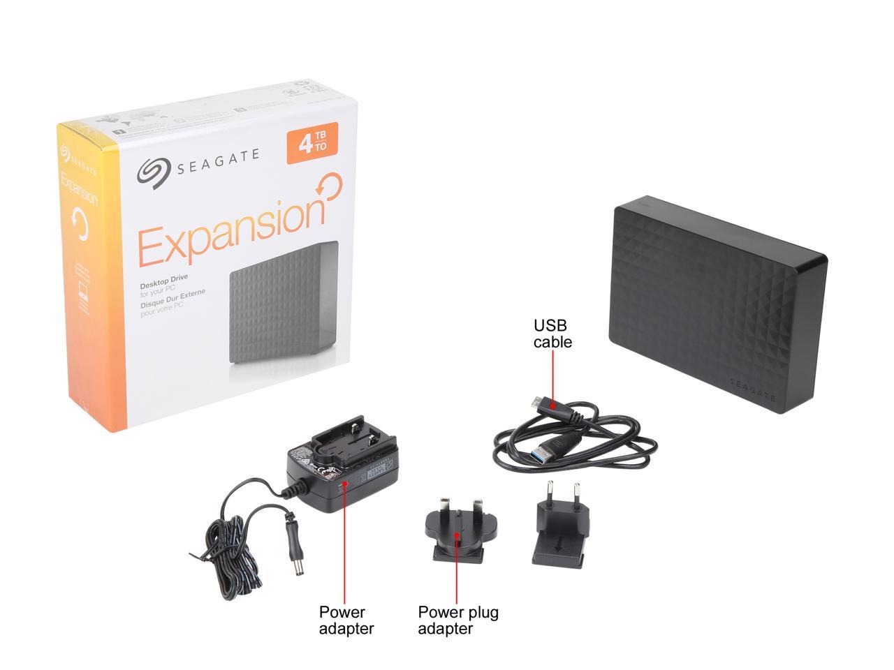 Seagate Expansion Desktop Hard Drive 4Tb Hdd External - Pc Windows Ps4 & Xbox - Usb 2.0 & 3.0 Black (Steb4000200)