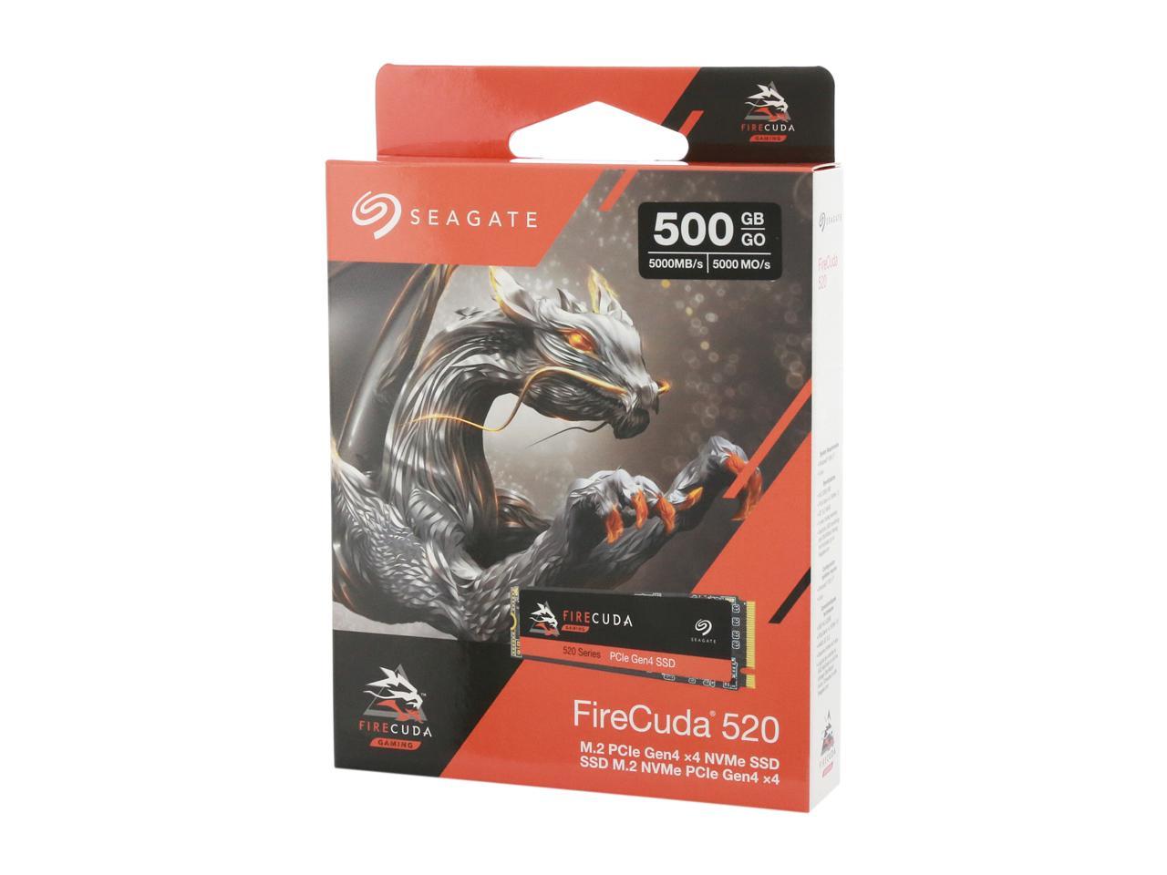 Seagate Firecuda 520 500Gb Performance Internal Solid State Drive Ssd Pcie Gen4 X4 Nvme 1.3 For