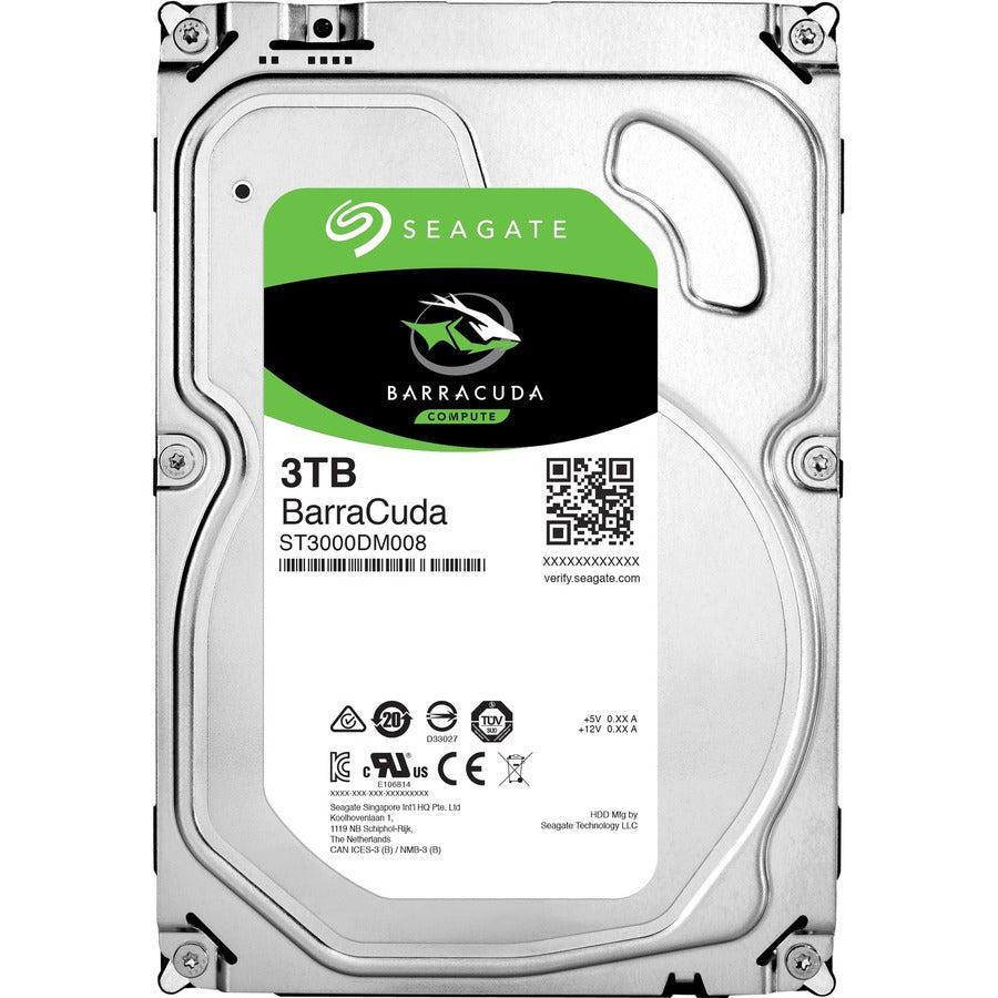 Seagate-IMSourcing BarraCuda ST3000DM008 3 TB Hard Drive - 3.5 Internal - SATA (SATA/600)"