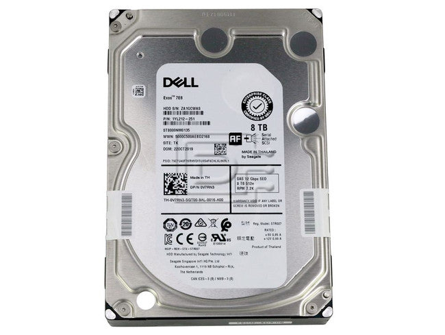 Seagate-IMSourcing ST8000NM0135 8 TB Hard Drive - 3.5 Internal - SAS (12Gb/s SAS) - Conventional Magnetic Recording (CMR) Method"