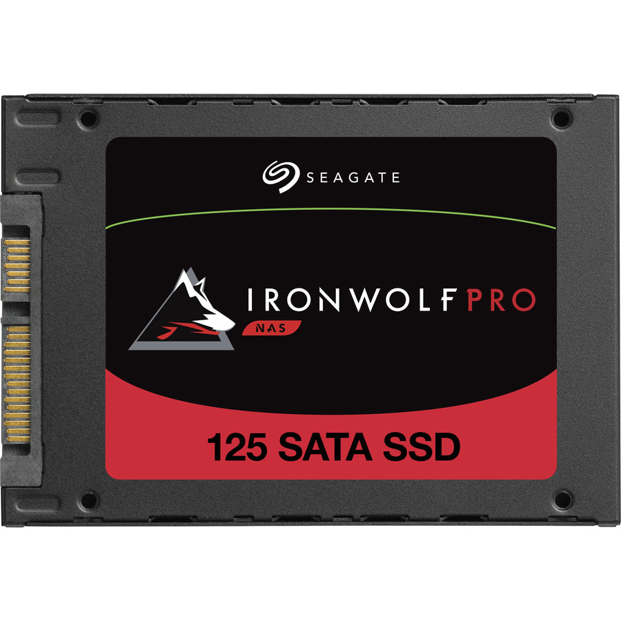 Seagate IronWolf Pro 125 ZA480NX10001 480 GB Solid State Drive - 2.5 Internal - SATA (SATA/600) - Conventional Magnetic Recording (CMR) Method"