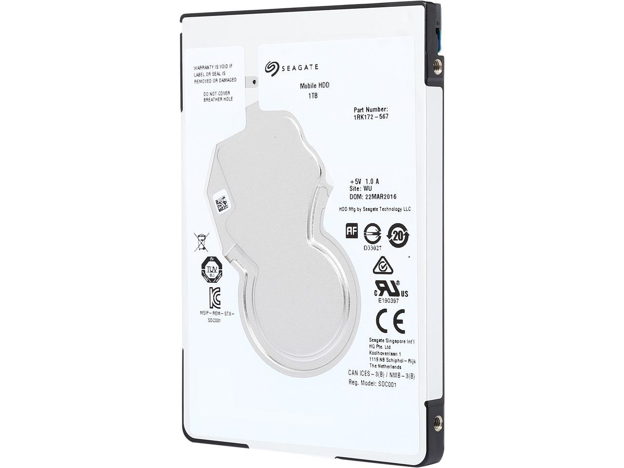 Seagate Mobile HDD 1TB - Thin 7mm Laptop Hard Drive | ST1000LM035