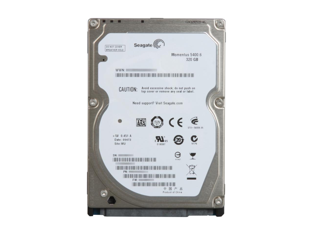 Seagate Momentus 5400.6 St9320325As 320Gb 5400 Rpm 8Mb Cache Sata 3.0Gb/S 2.5" Internal Notebook Hard Drive Bare Drive