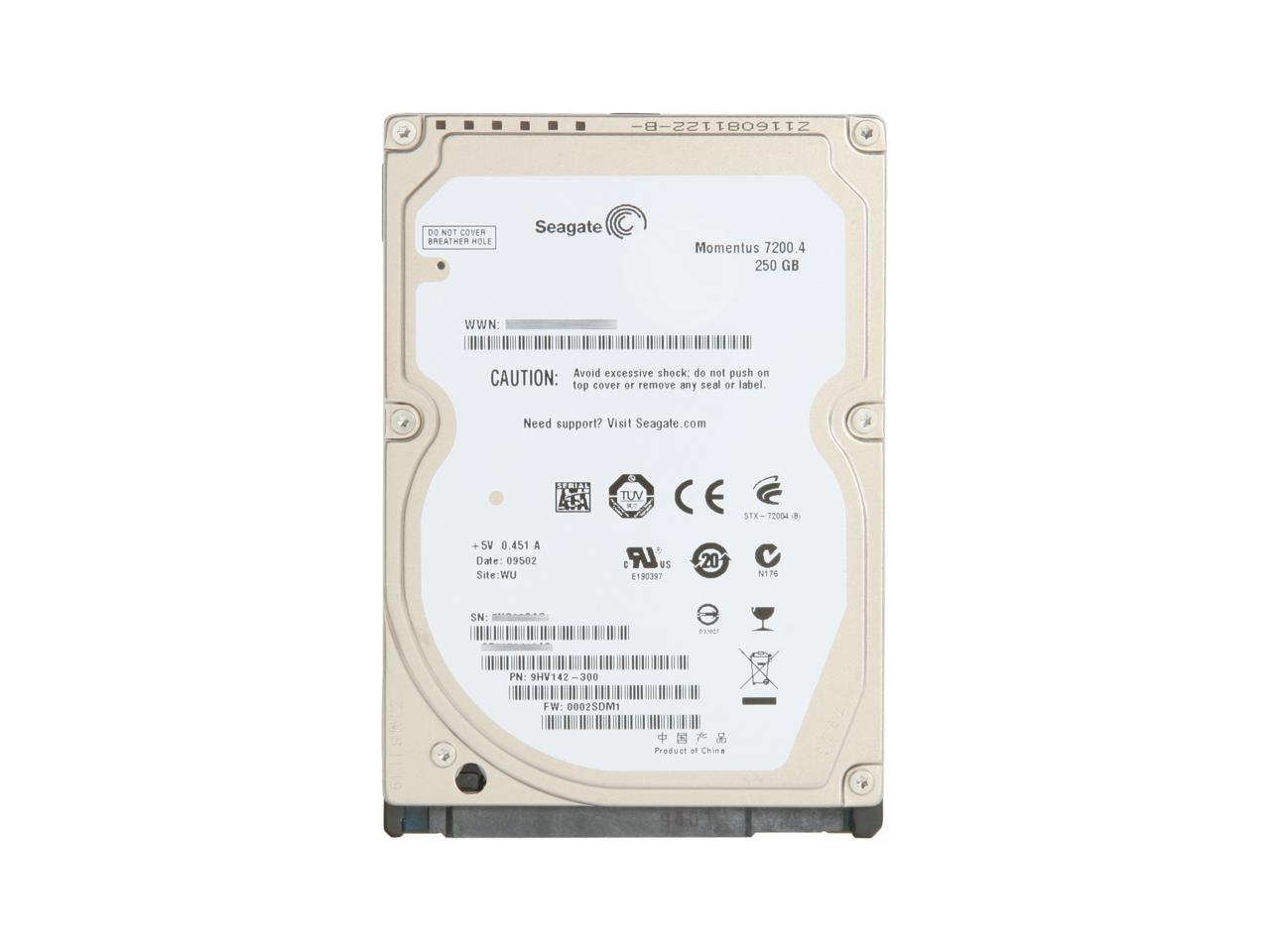 Seagate Momentus 7200.4 St9250410As 250Gb 7200 Rpm 16Mb Cache Sata 3.0Gb/S 2.5" Notebook Hard Drive Bare Drive