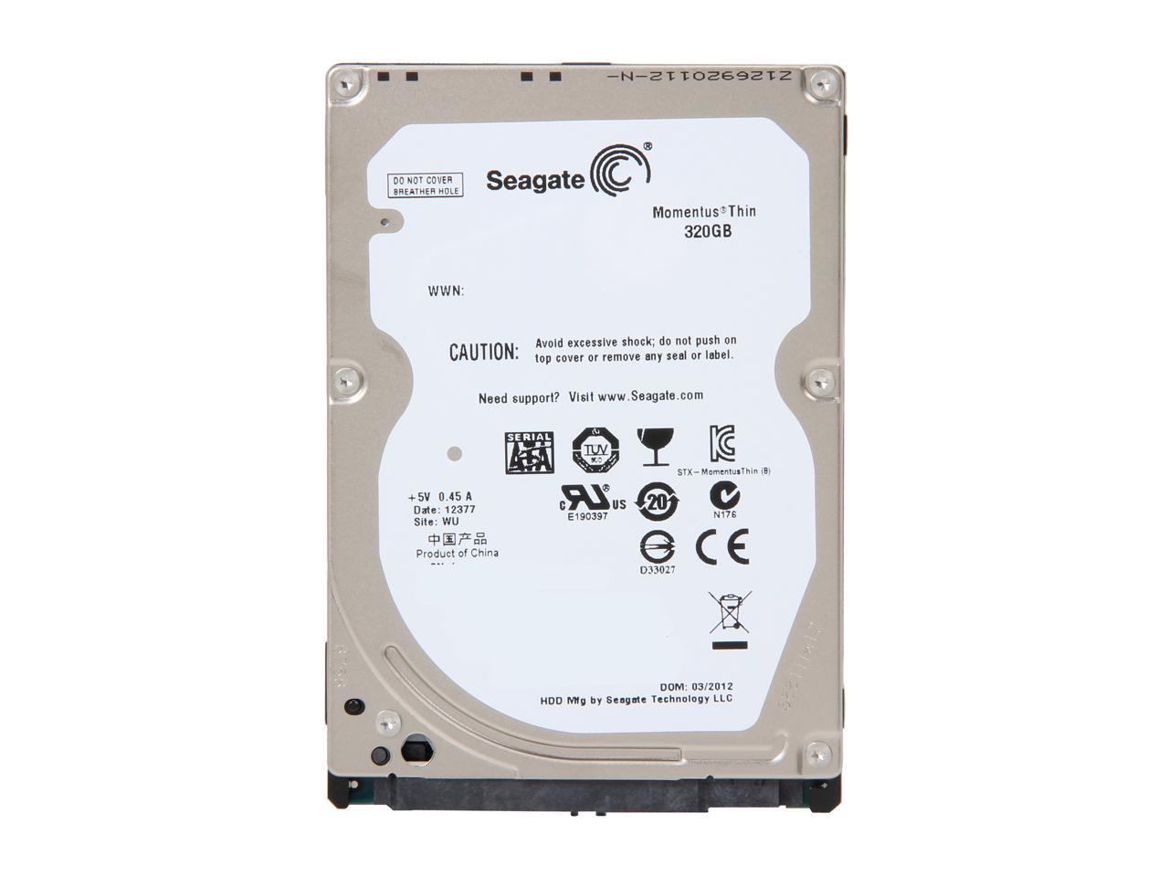 Seagate Momentus Thin St320Lt020 320Gb 5400 Rpm 16Mb Cache Sata 3.0Gb/S 2.5" Internal Notebook Hard Drive