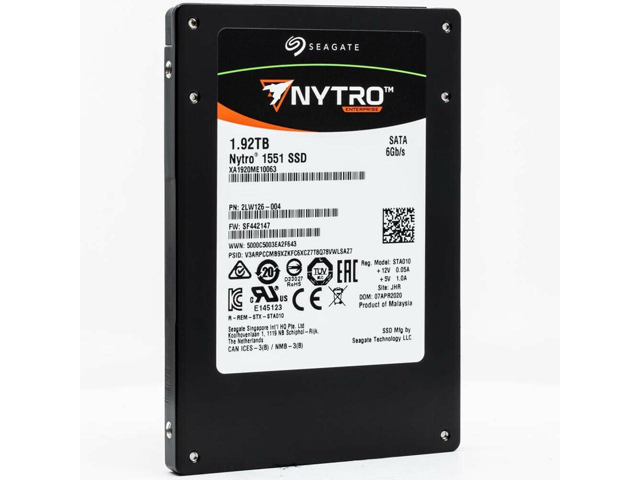 Seagate Nytro 1551 1.92Tb Sata 6Gb/S 2.5" Enterprise Ssd — Xa1920Me10063