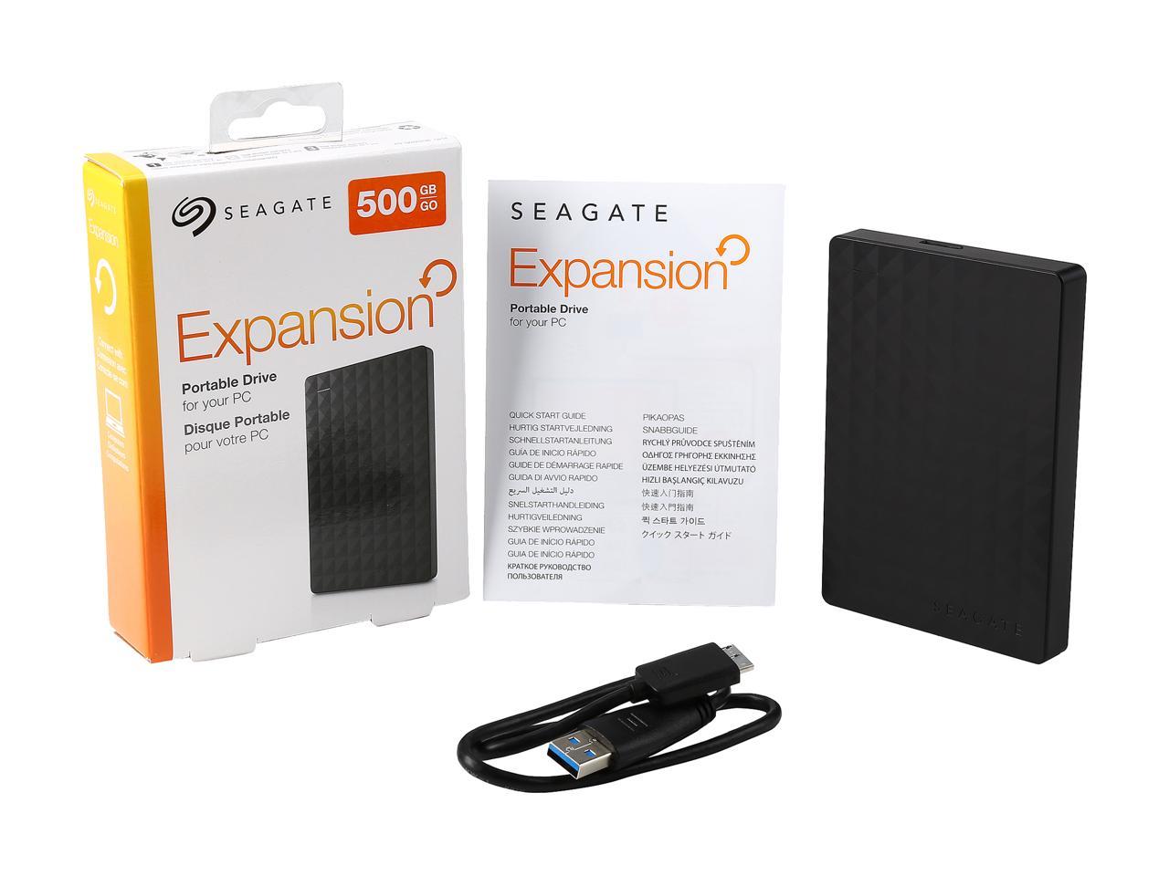 Seagate Portable Hard Drive 500Gb Hdd - External Expansion For Pc Windows Ps4 & Xbox - Usb 2.0 & 3.0 Black (Stea500400)