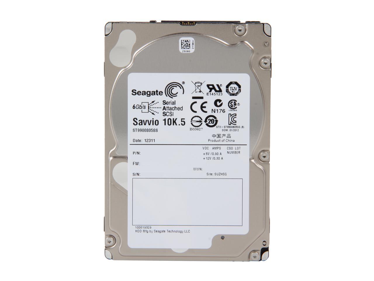 Seagate Savvio 10K.5 St9900805Ss 900Gb 10000 Rpm 64Mb Cache Sas 6Gb/S 2.5" Internal Enterprise Hard Drive Bare Drive