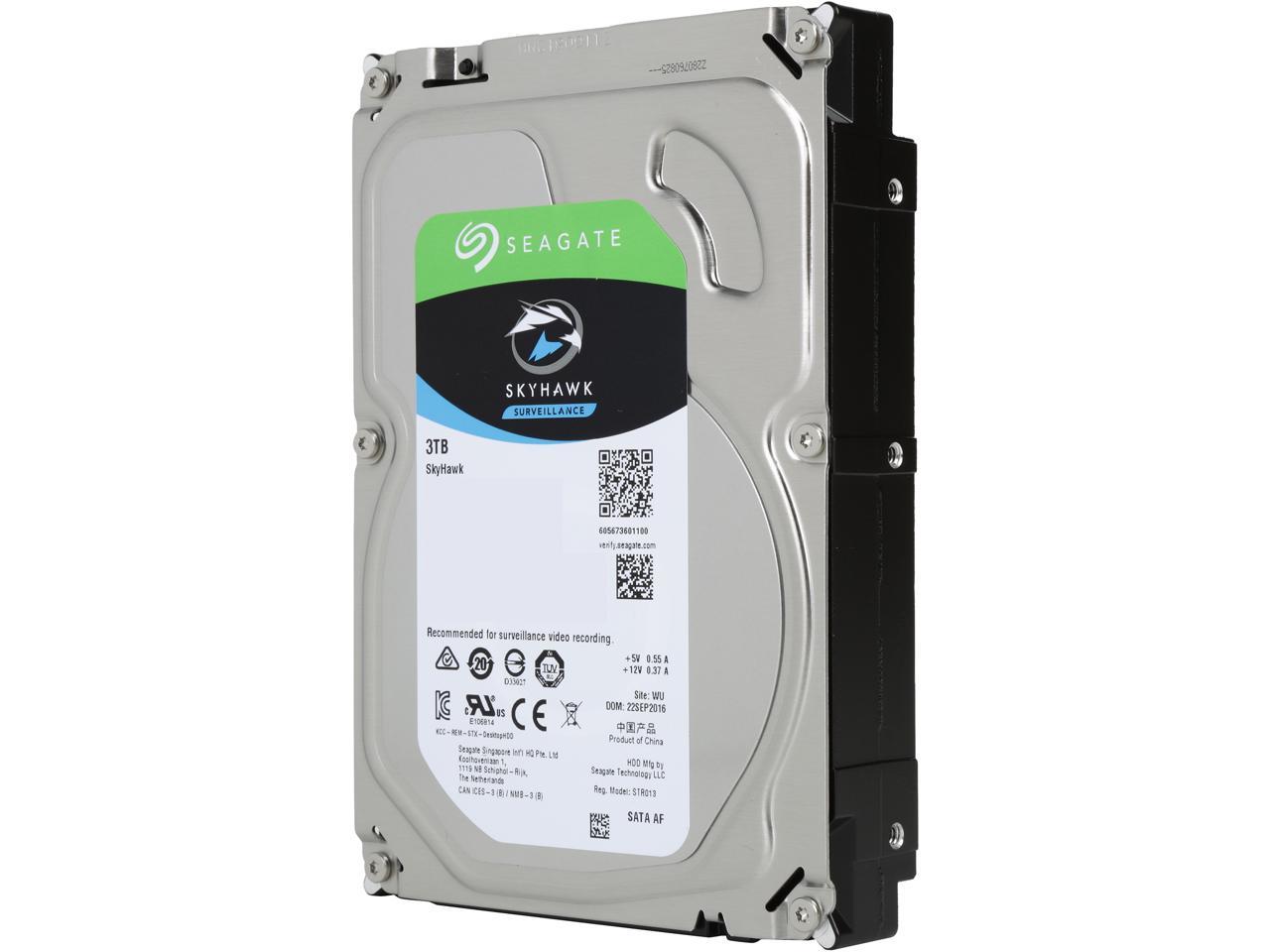 Seagate Skyhawk 3Tb Surveillance Hard Drive 64Mb Cache Sata 6.0Gb/S 3.5" Internal Hard Drive St3000Vx010