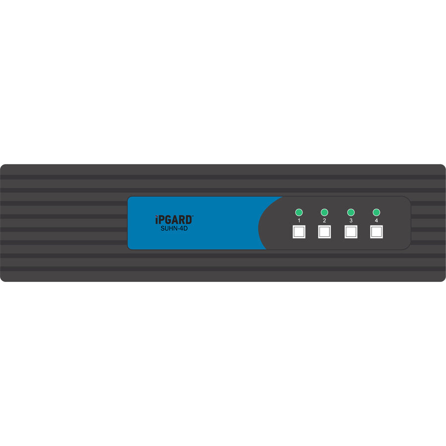 Secure HDMI KVM Switch - 4-Port Dual-Head with USB Emulation | SMARTAVI SUHN-4D
