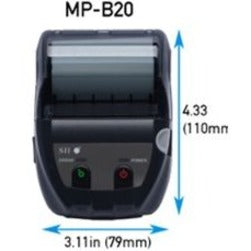 Seiko MP-B20 2 Mobile Printer - USB - Bluetooth" MP-B20-B02JK1-74