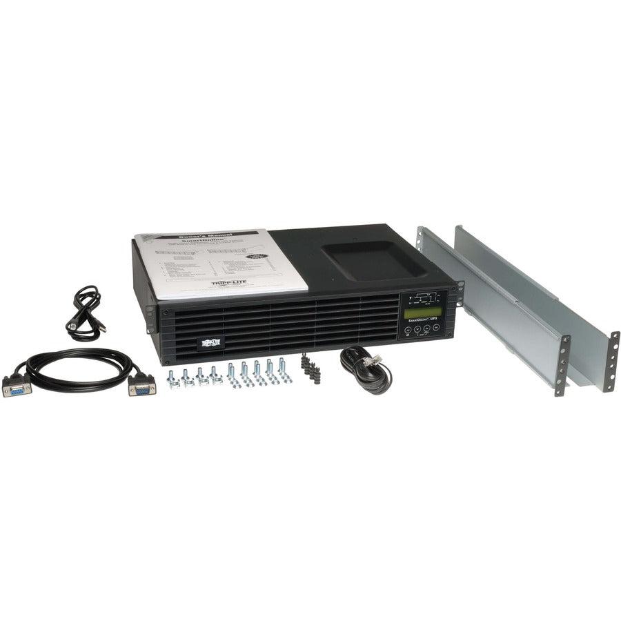 SmartOnline 3000VA 2700W 120V Double-Conversion UPS - 7 Outlets, Extended Run, Network Card, LCD - Tripp Lite SU3000RTXLCD2UN