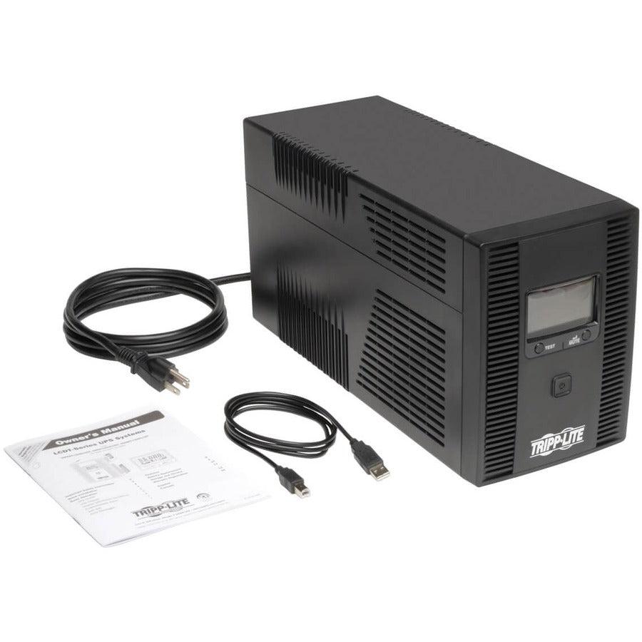 SmartPro Line-Interactive UPS - 1500VA Smart UPS LCD Display | Tripp Lite by Eaton SMART1500LCDT