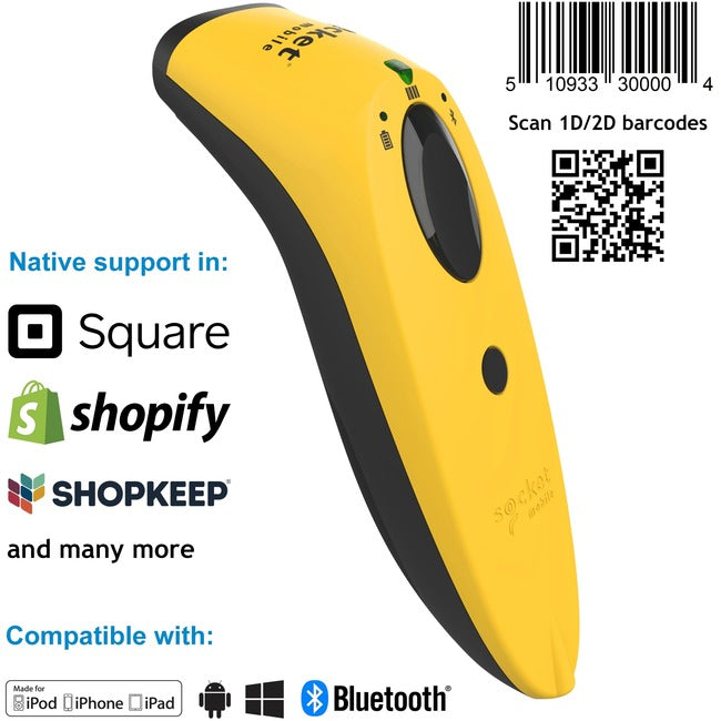 SocketScan&reg; S740, 1D/2D Imager Barcode Scanner, Yellow CX3415-1834
