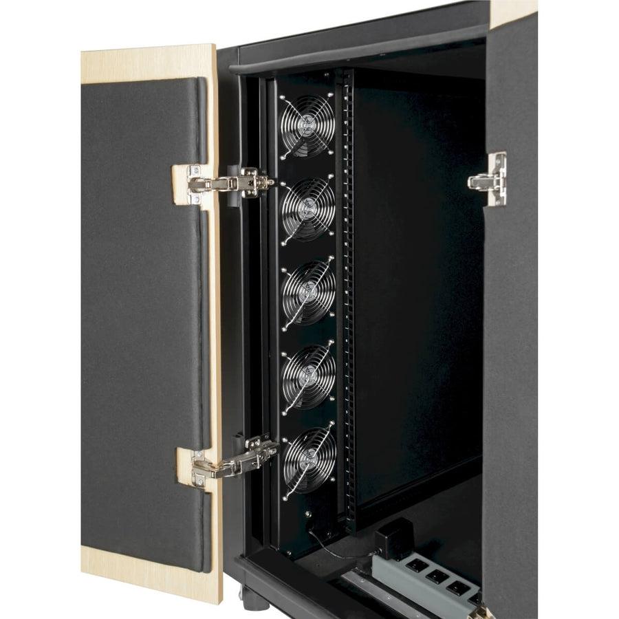 Soundproof Server Rack Enclosure - 18U Half-Height Acoustic Cabinet | Tripp Lite SRQ18U
