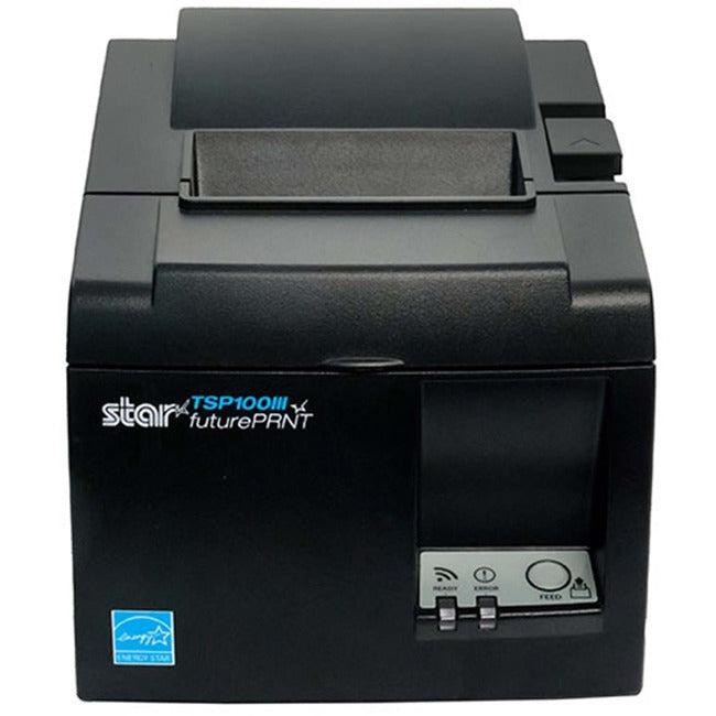 Star Micronics TSP100III Thermal Printer, WLAN/Wireless Access Point/WPS - Cutter, Internal Power Supply, Gray 39464710