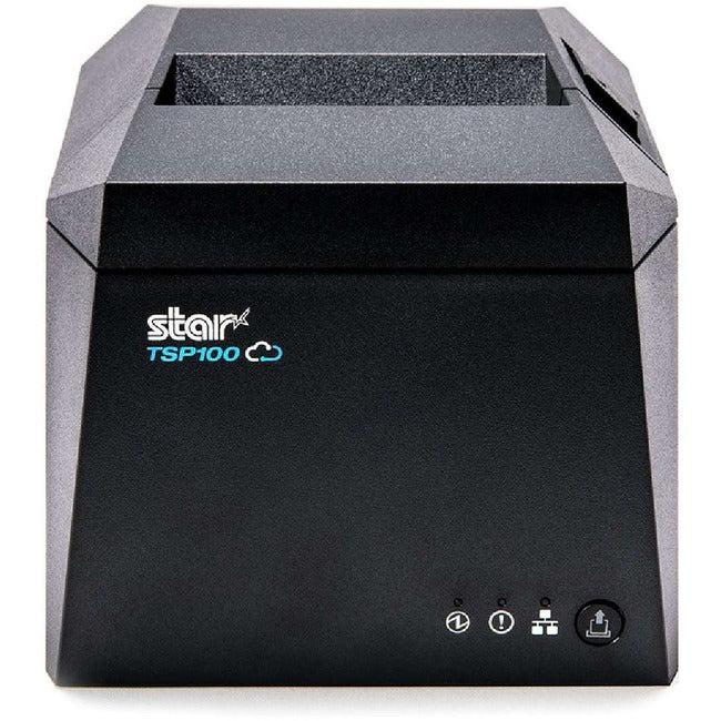Star Micronics Tsp143Ivue Gry Us Desktop Direct Thermal Printer - Monochrome - Wall Mount - Receipt Print - Ethernet - Usb - Yes - With Cutter - Gray