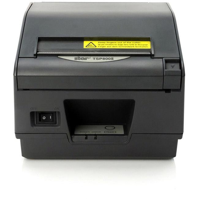 Star Micronics TSP800II Thermal Receipt and Label Printer, Parallel - Cutter, External Power Supply Needed, Gray 39443710