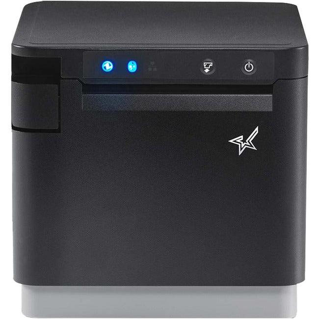 Star Micronics mCP31C - Ethernet (LAN), USB-C Power Delivery for Android, Windows and Mac (not iOS), CloudPRNT, Peripheral Hub - 3 Receipt Printer - 250 mm/sec - Monochrome - Auto Cutter - Black Color" 39651510