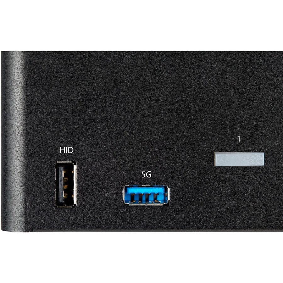 StarTech 2 Port Triple Monitor DisplayPort KVM Switch - 4K 60Hz UHD HDR USB 3.0 | TecISoft SV231TDPU34K