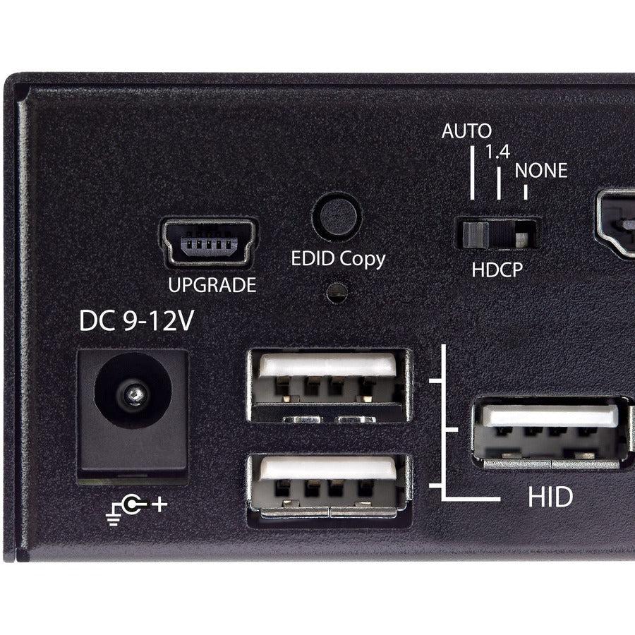 StarTech 2-Port USB 3.0 KVM Switch HDMI 4K 60Hz - Single Monitor Desktop | StarTech SV231HU34K6