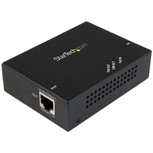 Startech.Com 1-Port Gigabit Poe+ Extender - 802.3At And 802.3Af - 100 M (330 Ft)