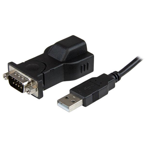 Startech.Com 1 Port Usb To Rs232 Db9 Serial Adapter With Detachable 6Ft Usb A To B Cable