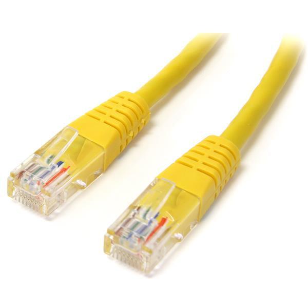 Startech.Com 1 Ft Cat5E Yellow Molded Rj45 Utp Cat 5E Patch Cable - 1Ft Patch Cord
