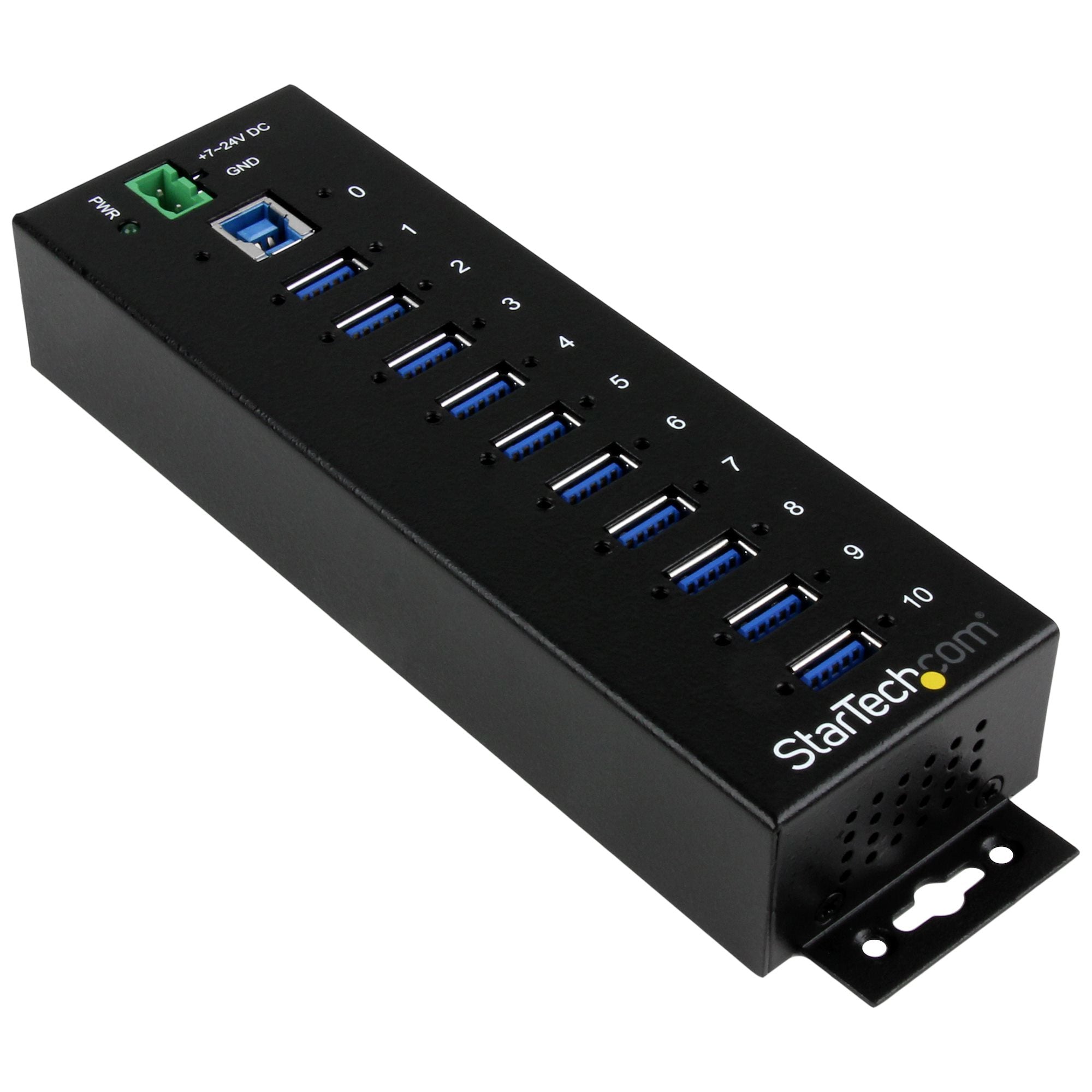 Startech.Com 10-Port Usb 3.0 Hub - Metal Industrial Usb-A Hub With Esd & Surge Protection - Din