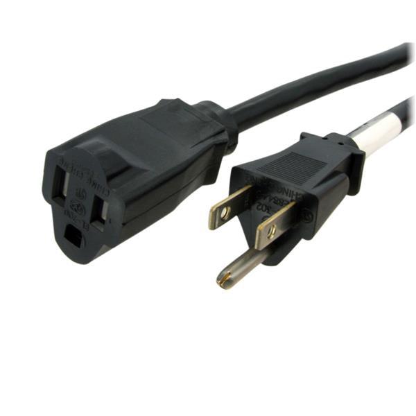 Startech.Com 10 Ft 14 Awg Power Cord Extension - Nema 5-15R To Nema 5-15P