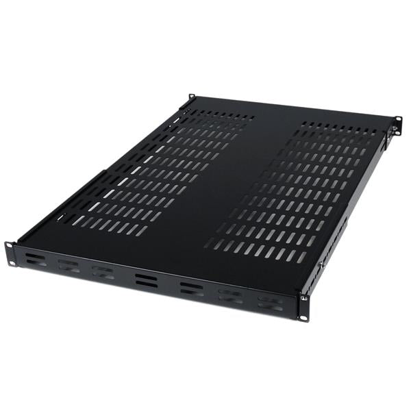 Startech.Com 1U Adjustable Mounting Depth Vented Rack Mount Shelf - 175Lbs / 80Kg