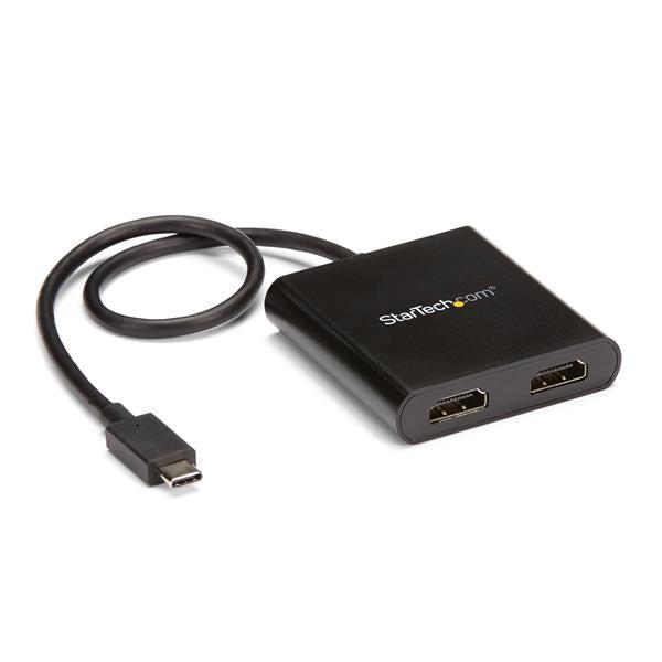 Startech.Com 2-Port Multi Monitor Adapter - Usb-C To 2X Hdmi Video Splitter - Usb Type-C To Hdmi Mst